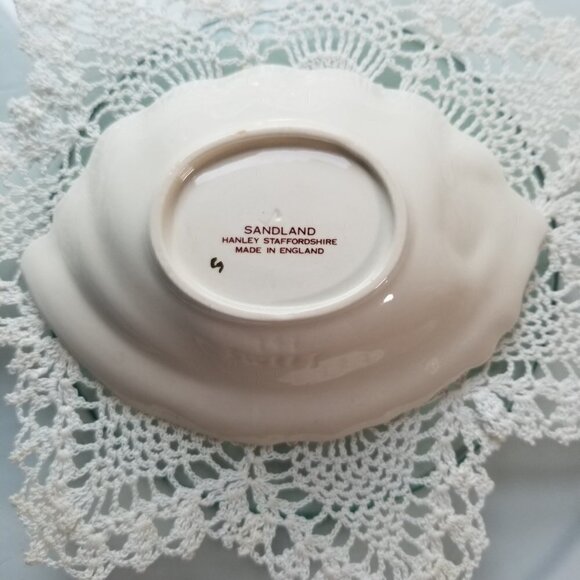 Nova Scotia Shell-Shaped Trinket Dish Flag and Tartan Sandland Vintage Rare Find - Picture 9 of 10